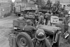 Omaha Beach Crossroads at CG 30 todays D517 and CG 32 now D514 in Saint-Laurent-sur-Mer Normandy after the DDay Landings - June 1944 