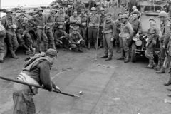 USAAF 9th AF Personnel are transported to Normandy by Royal Navy LCT647  LTN2030 Landing Craft, Tank of the 28LCT flotilla on June 7, 1944 C 