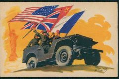 carte postale  ford GP 1945