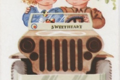 carte postale Une Jeep pour Deux