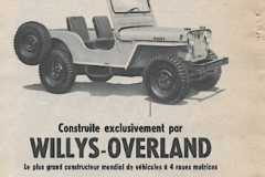 Publicité Willys