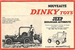 Publicité Dinky Toys depanneuse