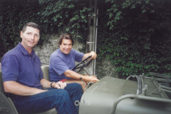 Denis Lepriol en compagnie de Bernard Tapie