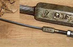 Câble d embrayage et chape assemblée