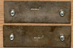 Plaque taraudée fixation cavalier hache