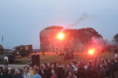 Préparation du spectacle à Crisbecq