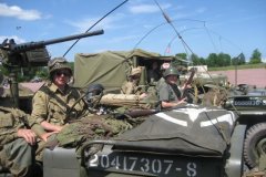 En attente du défilé dans Carentan