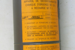 Appareil de decontamination chimique AF