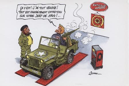 CP humoristique Auto Sur