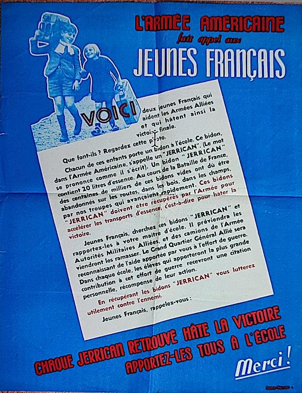 Affiche récupération jerrican