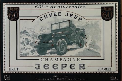 Étiquette Champagne Jeeper 2004